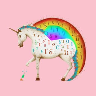 Cutie Pi day Unicorn rainbow kawaii kindergarten T-Shirt