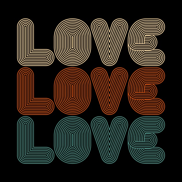 Simple Vintage Retro Love Valentine Typography by Jasmine Anderson