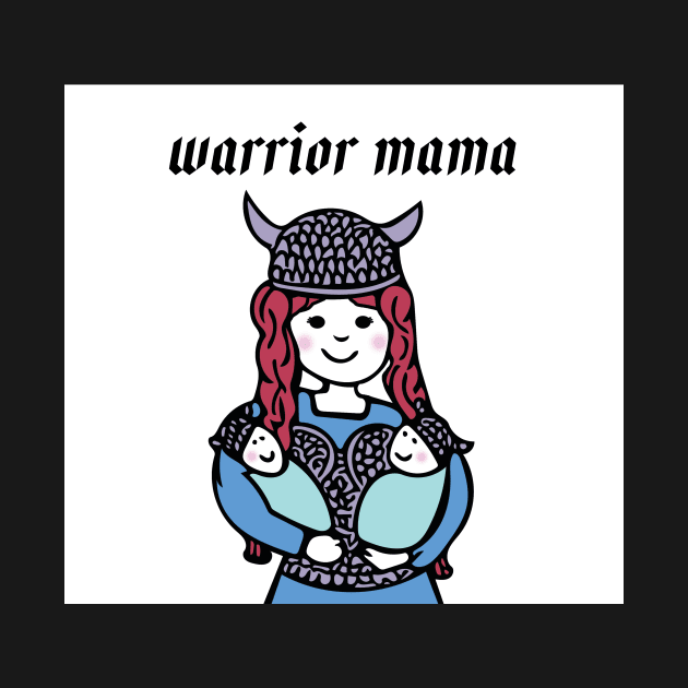 Warrior Mama - Redhead mom with twins by bettyretro