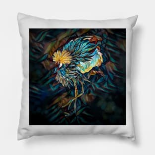 Crowned Crane Pillow