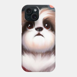 Cute Shih Tzu Drawing Phone Case