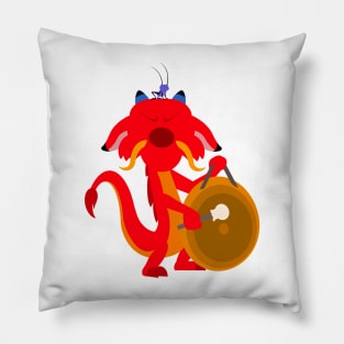 Minimalist Mushu & Cri-Kee Pillow