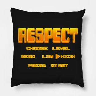 RESPECT Orange Pillow