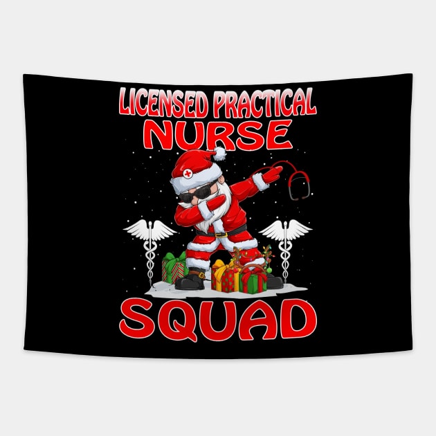 Christmas Licensed Practical Nurse Squad Reindeer Tapestry by intelus