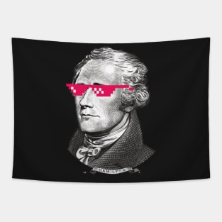 Awesome Pink Shades Alexander Hamilton Tapestry