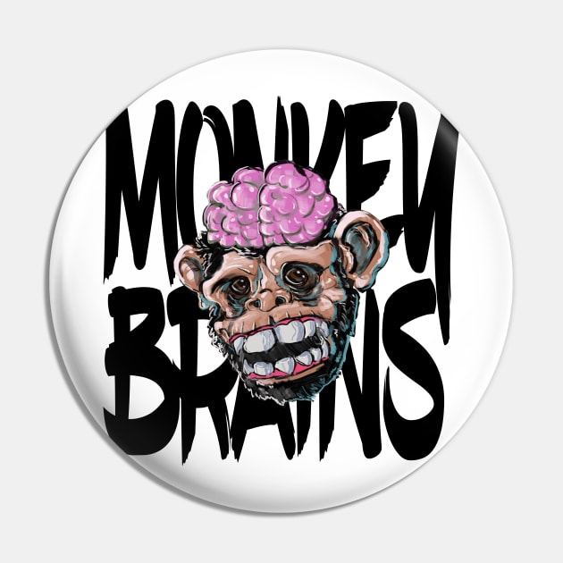 Monkey Brains Color Light Pin by GodsBurden