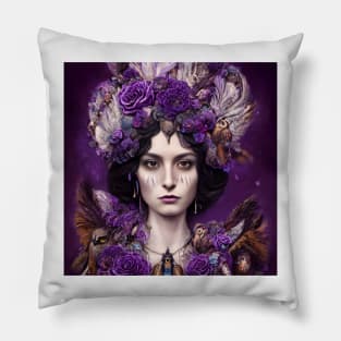 Queen of Owls 2 Higher Detail Pillow