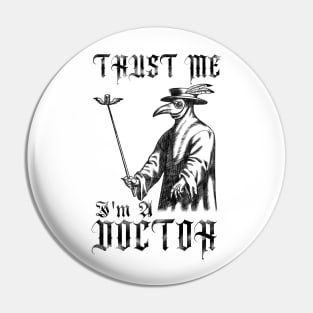 Savior of Shadows: The Plague Doctor's Ominous Visage Pin