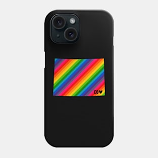 USA States: Colorado (rainbow) Phone Case