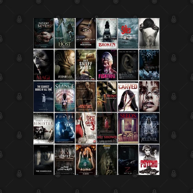 Horror Movie Wall Collage by Premium Nation