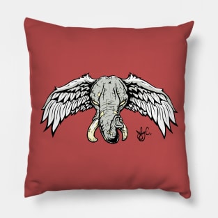 The flying pachyderm Pillow