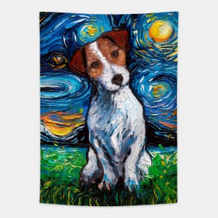 Jack Russell Terrier Night Tapestry