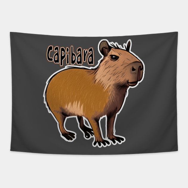 Capibara Tapestry by oscargml