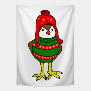 Christmas Chick Tapestry