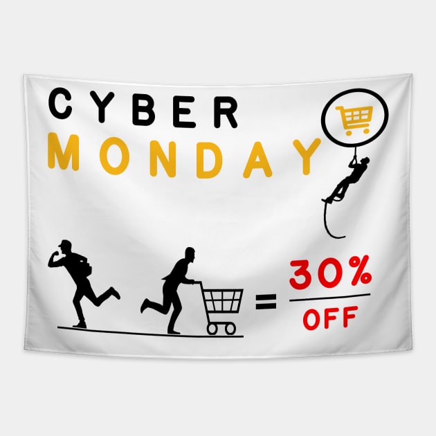 Cyber Monday T-Shirt Tapestry by Maan85Haitham