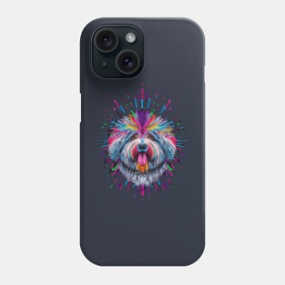 Bolognese Dog Colorful Artwork Phone Case