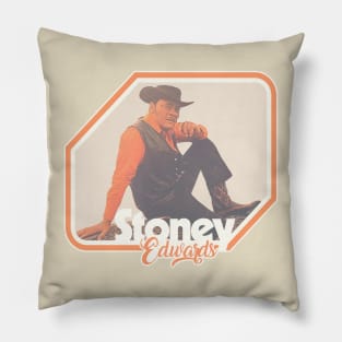 Retro Stoney Edwards Country Legend Tribute Pillow