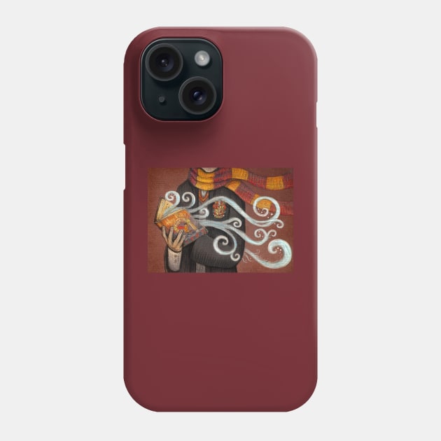 Books Magic Red Phone Case by illustore