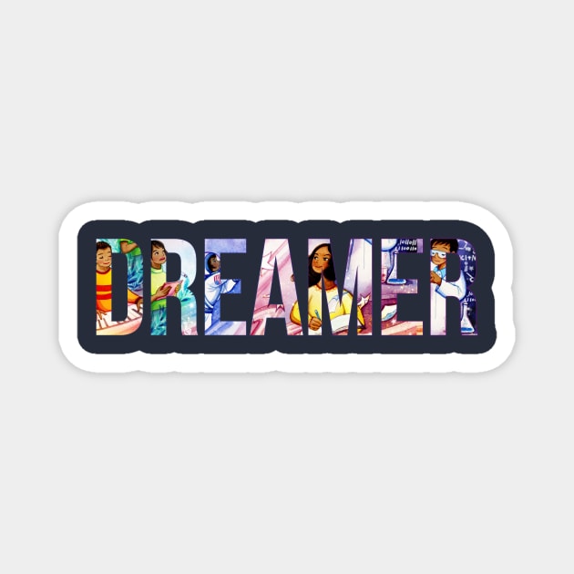 Dreamer Magnet by Alina Chau