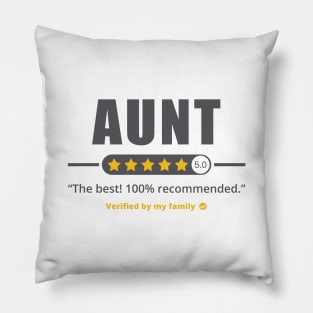 Five Stars Aunt v2 Pillow