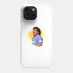 Diego Maradona Cartoon Phone Case