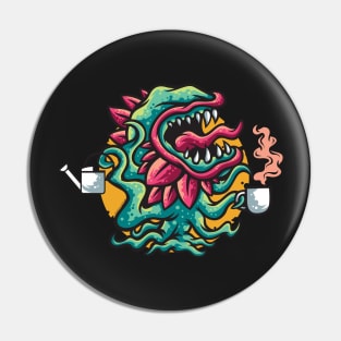 Venus flytrap plant coffee lover apparel Carnivorous plants Flycatcher Pin