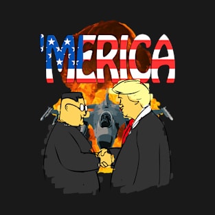 Merica President Trump Kim Jong-un Denuclearization Meeting T-Shirt