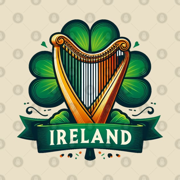 Irish Harp by BukovskyART