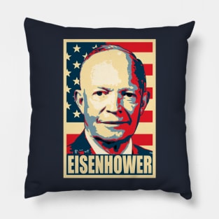 Dwight D. Eisenhower Propaganda Poster Shirt Pillow