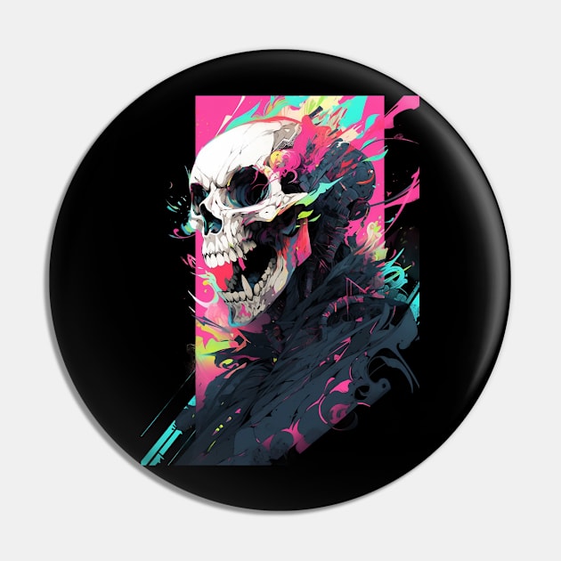 Ghost Skull Shinjuku Anime Pin by MikeyMeta