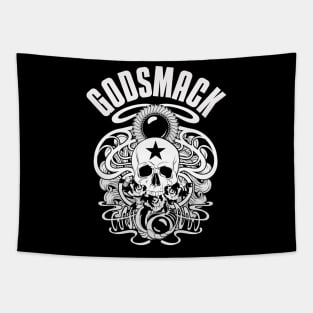 Godsmack skull vintage Tapestry