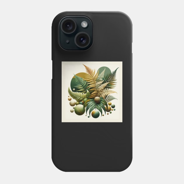 Sporophyte Spheres: A Fern Universe Phone Case by heartyARTworks