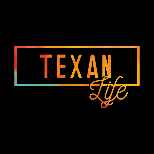 US State Texan Life Souvenir by bluerockproducts