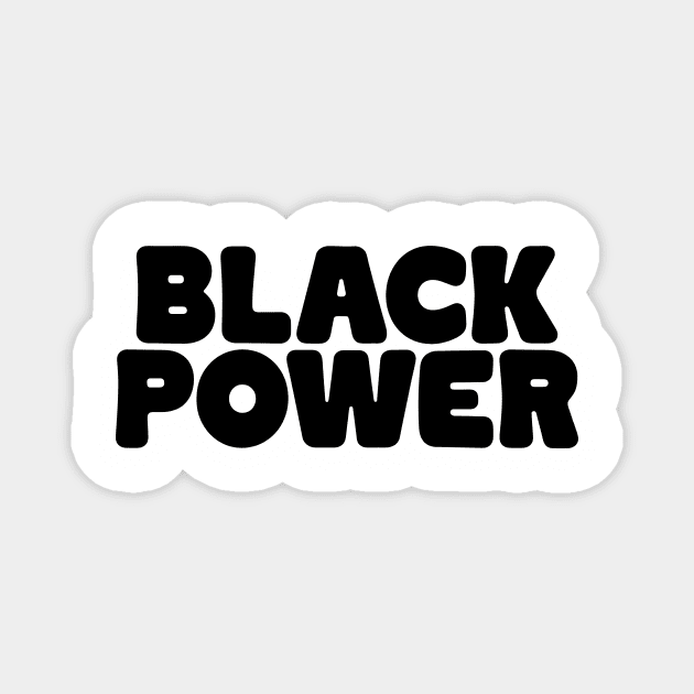 Black Power Magnet by CreativeSage