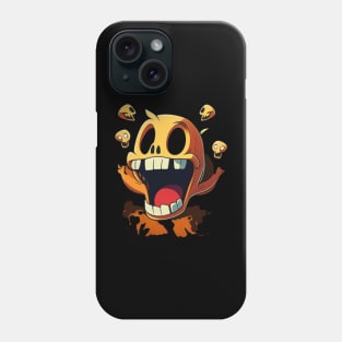 Happy yellow skull Phone Case