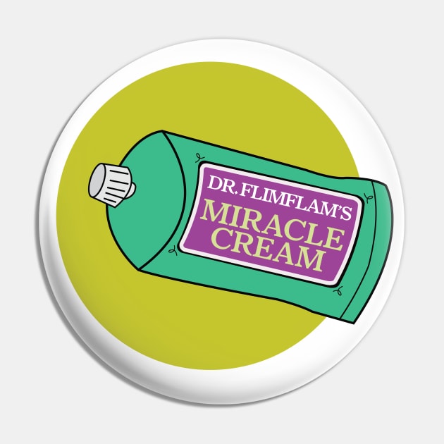 Dr. Flimflam's Miracle Cream Pin by Eugene and Jonnie Tee's