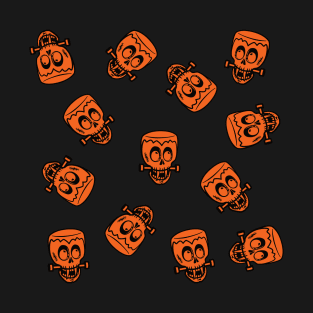 Vampire Heads - Halloween Pattern T-Shirt