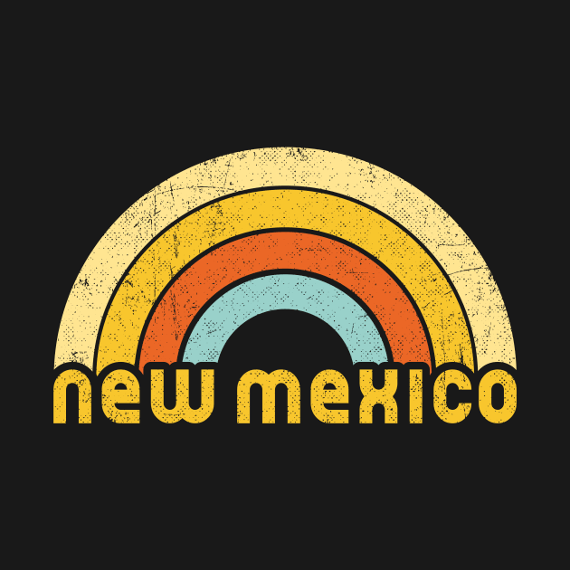 Retro Colorful New Mexico Design by dk08