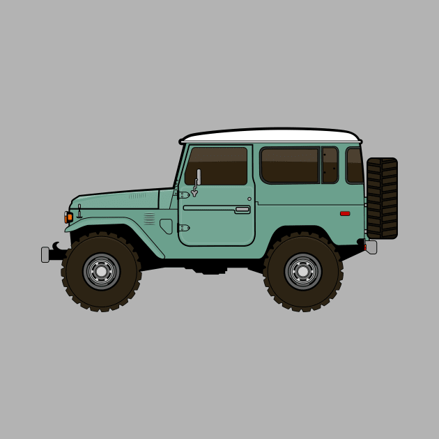 fj40 Land Cruiser green by -oddlyeven-