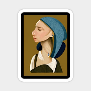 Girl with a Pearl Earring Magnet