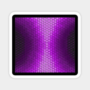 Purple Skin 3D Hexagon Pattern Magnet