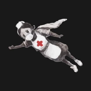 Banksy Superhero Nurse T-Shirt