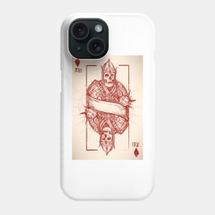 Leech King Skull Playing Card Phone Case