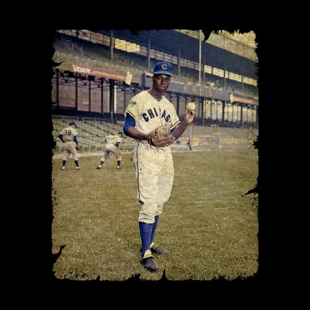 Lou Brock Warming up At The Polo Grounds, 1962 by SOEKAMPTI