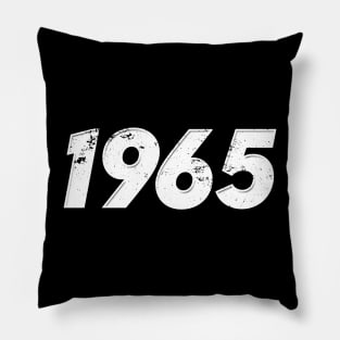 1965 - Vintage Grunge Effect Pillow