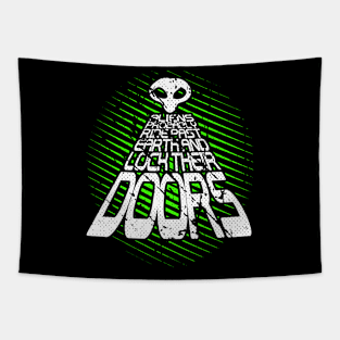 Alien Ufo Area 51 Tapestry