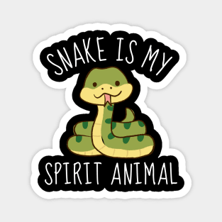 Snake Is My Spirit Animal Cute Magnet