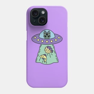 Alien Cat and Ufo Cute Design Phone Case