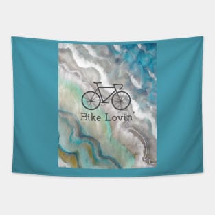 Bike Lovin Biker Design, Geode Turquoise Tapestry