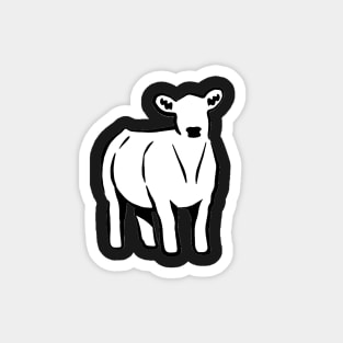 Cow Silhouette  - NOT FOR RESALE WITHOUT PERMISSION Magnet